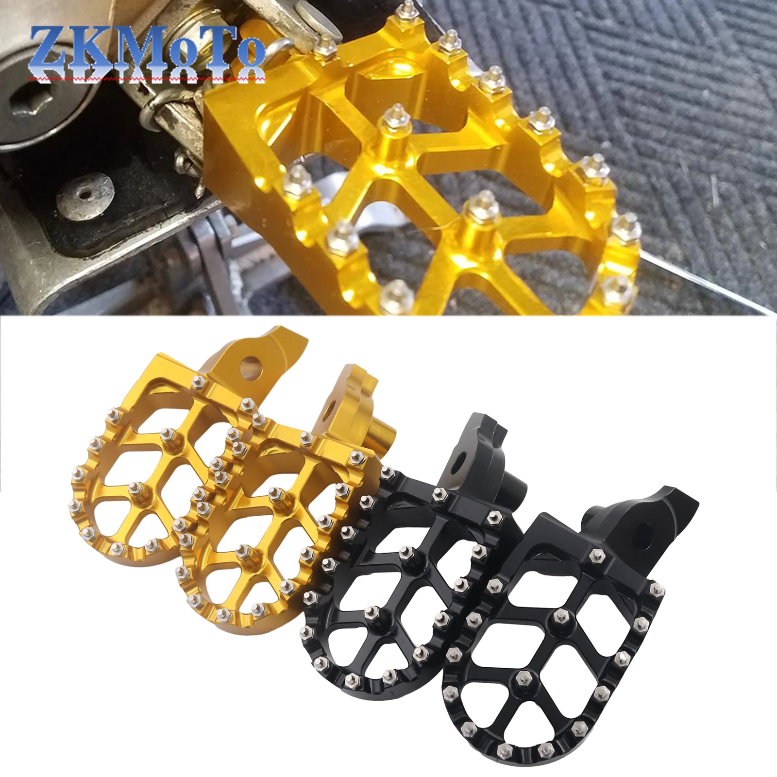 Motorcycle Accessories Footrest Footpegs Foot Pegs Rests For Suzuki RM-Z... - $44.02