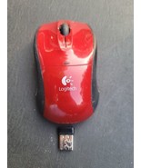 Logitech M505 Red Wireless 2.4GHz 3-Buttons USB Receiver Optical Laser M... - £17.45 GBP