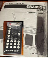 CROSLEY Remote &amp; Manual For Director  Record/Tape CD Recorder CR2405B - $24.38