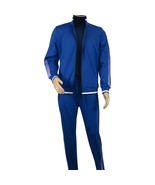 Men's Monte Carlo Turkey Jogging Suit 2pc Jump Set Stretchable 95183 Roy... - $150.00