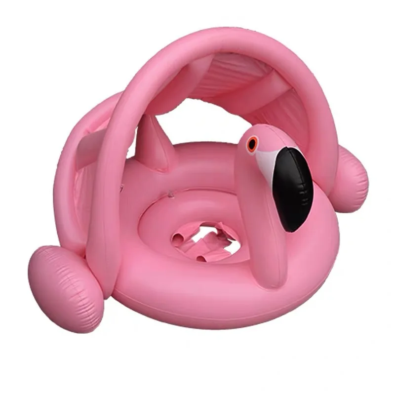 Summer Inflatable Flamingo Swan Pool Float Baby Swim Ring Water Hammock Swimming - £13.39 GBP+