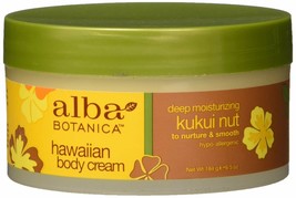 NEW Alba Botanica Hawaiian Body Cream Kukui Nut 6.5 Oz - £14.16 GBP
