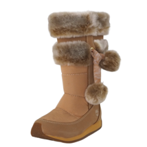 Timberland Toddlers Boots Winter TRBRY 59899 Tall Fur Leather Tall Wheat SZ 4 - £23.31 GBP