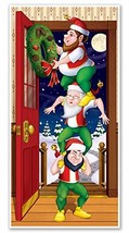 Beistle Christmas Elves Door Cover, 5 x 30  Plastic for Indoor &amp; Outd... - £6.24 GBP