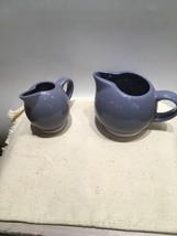 Pfaltzgraff Everyday Mystic Blue With White Trim Stoneware Creamer Pitcher Sauce - $16.80