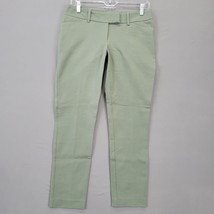 Mossimo Women Pants Size 4 Green Stretch Preppy Skinny Flat Front Classic Khaki - £9.91 GBP