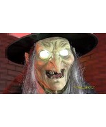 ANIMATED 6&#39; LUNGING WITCH DIGITAL EYES SPEAKS 5 CHANTS HALLOWEEN HAUNT P... - $364.22 CAD