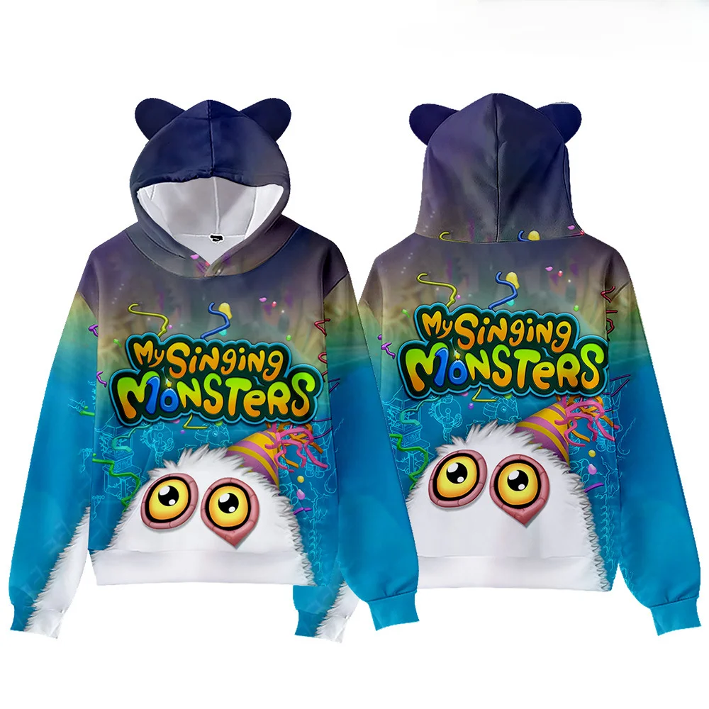 My Singing Monsters Peripheral Casual Pullover Adult Monster Concert Cat Ear - £10.74 GBP+