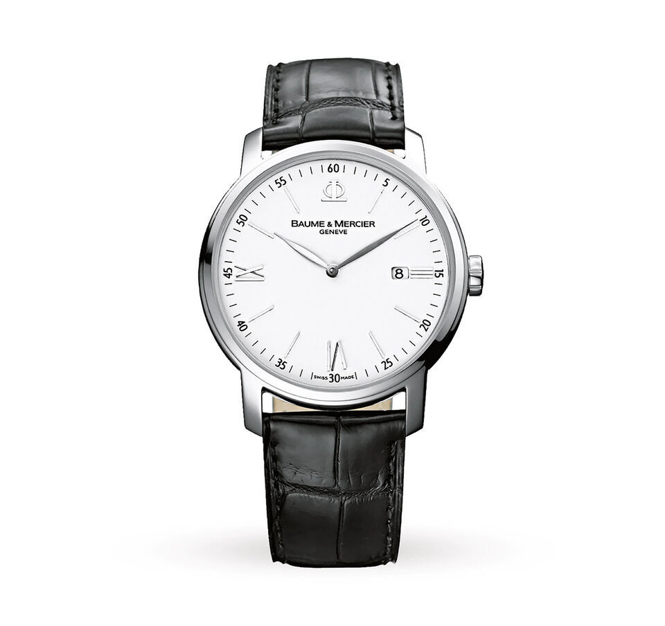 Baume &amp; Mercier M0A08485 Classima Tradition Date Mens Watch Orig Box - $927.32