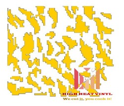 High Heat Duracoat Vinyl Stencil 10&quot; x 12&quot; - Digital Camo 2 styling - $12.00