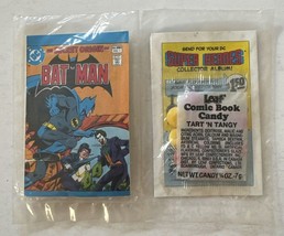 Leaf Candy Comic Secret Origin of Batman #1 &amp; Superman #1 Mini Comic 1980 SEALED - $24.75