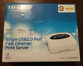 TP-Link TL-PS110U USB Ethernet Print Server New / Open Box - £31.07 GBP