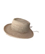 Women&#39;s Dorfman Pacific Sun Beach Hat  Natural Fiber Straw Excellent Con... - $19.75