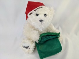 Hersheys White Bear Plush 7 Inch Merry Kissmas Stuffed Animal Toy - $8.95