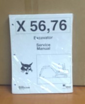 Bobcat X56, X76 Compact Excavator Service Manual Shop Repair Book PN # 6... - £30.81 GBP