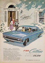 1961 Print Ad The Oldsmobile F-85 Cutlass 2-Door in the Snow Olds - £15.36 GBP