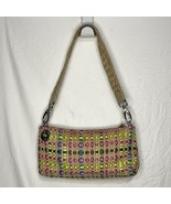 The Sak Ribbon Woven Shoulder Bag Pastel Spring Bouquet Mini Purse Zip T... - €12,79 EUR