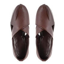 Mens Sandal Premium comfortable soft leather daily wear US size 7-11 Brown - $47.20