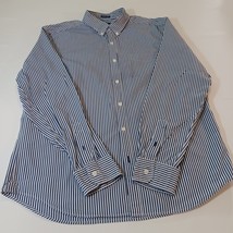 American Eagle Outfitters Classic Fit Men's Blue & White Stripes Shirt Size L image 8