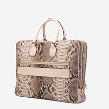 The Cortona Naturel Python Leather Men’s Laptop Briefcase image 7
