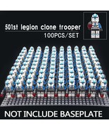 100pcs/set Star Wars 501st Legion Vader&#39;s Fist Clone Troopers Minifigures - £110.12 GBP