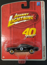 Johnny Lightning 40 Years 1965 Ford Mustang Race Car Black Version B - $9.99