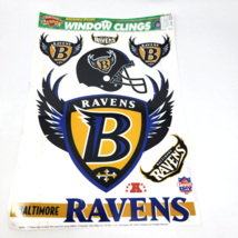 Baltimore Ravens NFL Football Vintage Logo 90&#39;s Reusable Static Window Clings - £11.57 GBP