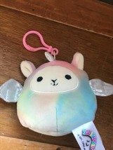 Squishmallows Small Pastel Rainbow Plush Unicorn w Wings Backpack Clip – 3.5 inc - £7.63 GBP