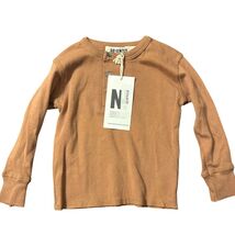 Go Gently Nation Kids Long Sleeve Organic Cotton Shirt 12/18M Pecan NWT - $37.46 CAD
