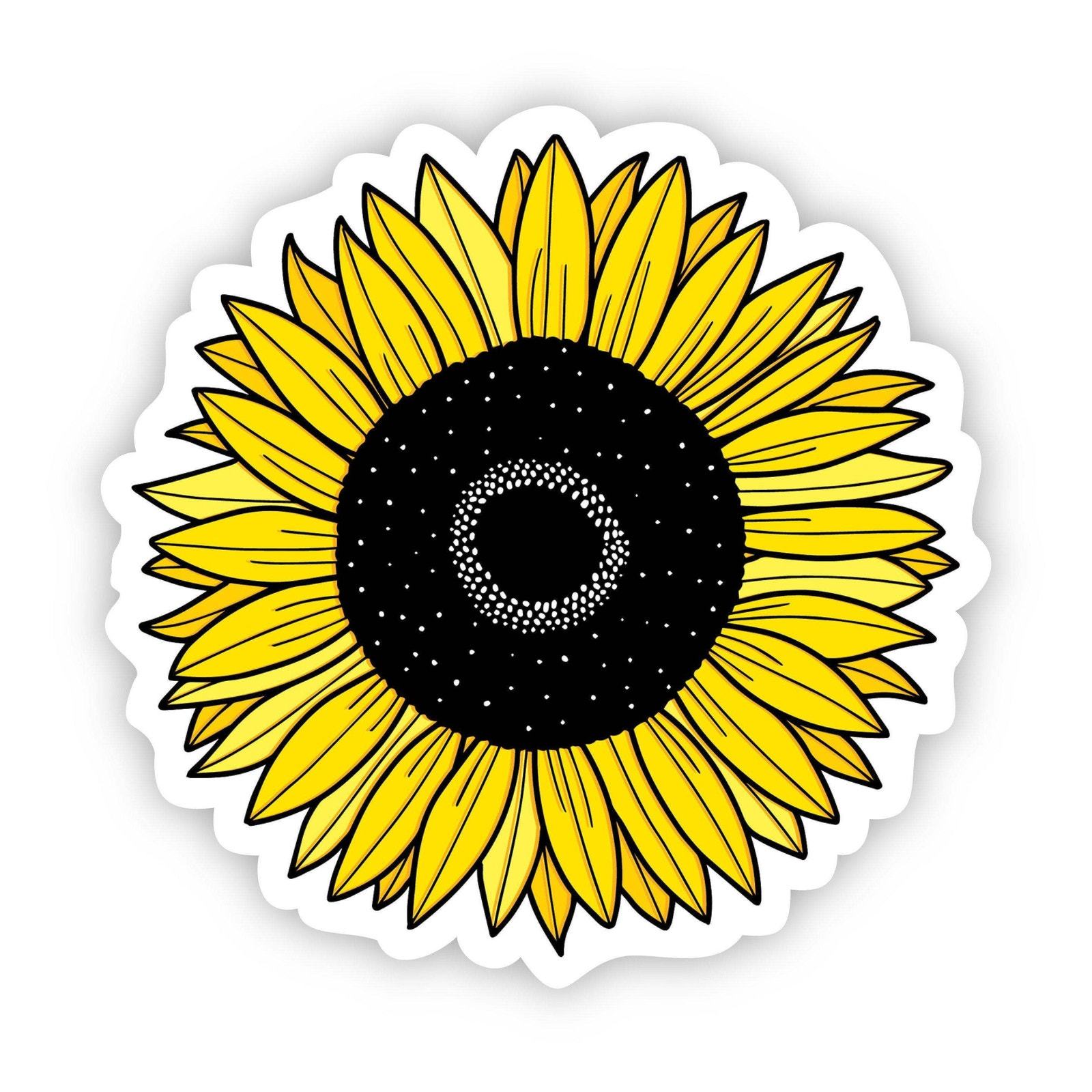 Sunflower Yellow Aesthetic Vinyl Sticker - $3.96