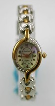Charles Delon Uhr Damen Edelstahl Silber Gold Stahl Wasserfest Grün Quarz - £15.62 GBP