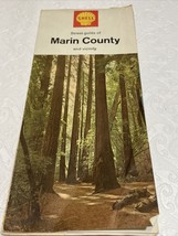 1967 Edition Shell Road Map: Street Guide Of Marin County, California - £5.34 GBP