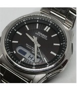 Casio Wave Ceptor WVA-M630 Black Dial Silver Solar Watch From Japan BNB - $77.94 CAD
