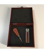 Folding Corkscrew Wine “Recorking” Cork / Plug Tool Set - Bienne ESP Woo... - $24.24