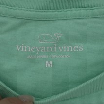 Vineyard Vines Shirt Mens M Green Short Sleeve Round Neck Print Logo Cotton Tee - £18.18 GBP