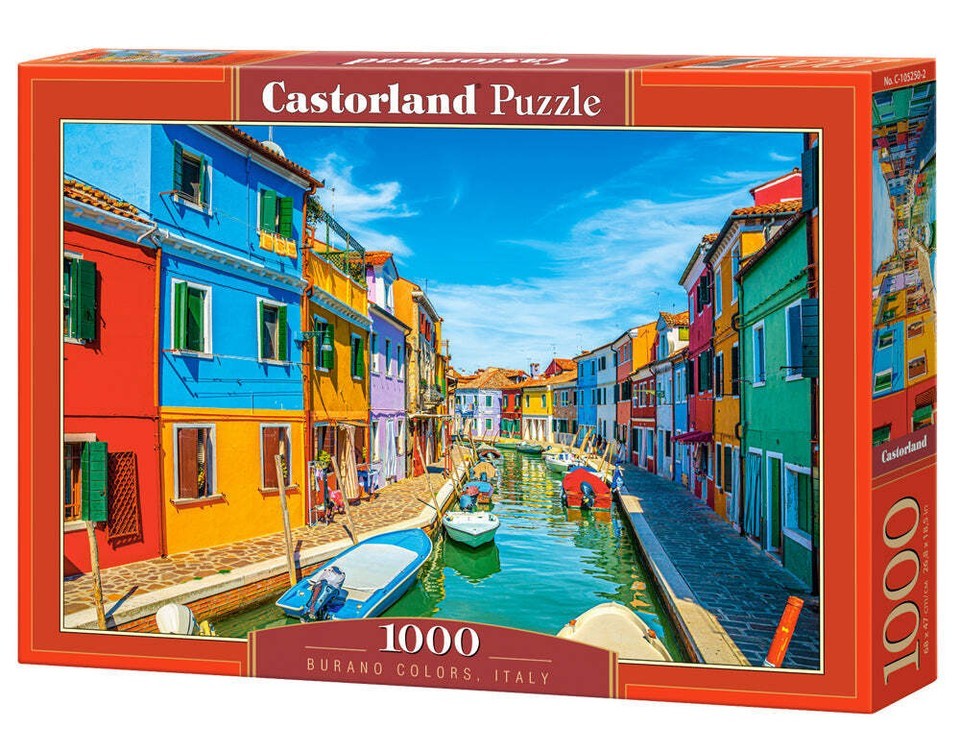 1000 Piece Jigsaw Puzzle, Burano Colors, Italy, Venice, Adult Puzzle, - $30.93