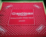 Vintage OshKosh B&#39;Gosh Bandana Red Polka Dot Union World&#39;s Best Work Wea... - £18.92 GBP