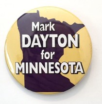 Vintage Senator Mark Dayton Minnesota Governor Campaign Pinback Button Pin - £6.17 GBP