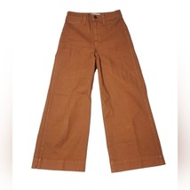 Madewell Jeans Womens Size 23 Emmett Wide Leg Crop Burnt Orange High Rise Denim - £34.99 GBP