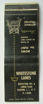 Whitestone Lanes - Flushing, LI New York 20 Strike Bowling Sport Matchbook Cover - £1.36 GBP