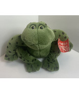 Vintage GUND Jeremiah Green Toad Frog Sound Croaks Plush Stuffed Animal ... - $18.69