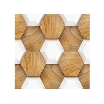 Anyhouz 10pcs Vinyl Tile Self Adhesive Honycomb Wood Pattern Waterproof ... - $65.90