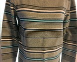 Women’s Gap XL Striped Pullover Blk Gray Shirt Blouse Bust 40” L 22”  SK... - $6.88