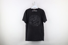 Vintage Y2K Harley Davidson Mens Medium Distressed Big Skull Logo T-Shirt Black - £31.81 GBP