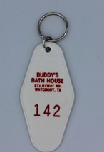 Junkyard Glam Motel Keychain Buddys Bath House Random Room Number Fun Ke... - $6.48