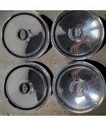 1955 1956 Ford Victoria HT 4 Hub Caps Lot OEM Wheel Covers Center Caps - $2,311.47 MXN