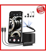 16.5FT Waterproof Endoscope Camera with Dual-Lens and Adjustable LED Lights - $1,290.78 MXN