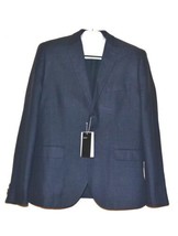 H&amp;M Blue 2 Buttons Men&#39;s Linen Jacket Blazer Size US 46  EU 56 - £72.93 GBP