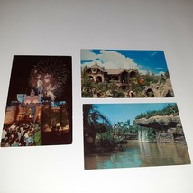 Vintage Disneyland Postcards Skyride Jungle Cruise Castle &amp; Fireworks 60s - £5.92 GBP