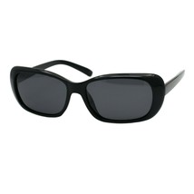 Womens Polarized Lens Sunglasses Curved Rectangular Classic Shades UV 400 - £16.67 GBP